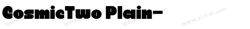 CosmicTwo Plain字体转换